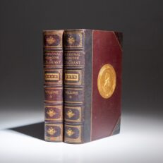 First edition of the Personal Memoirs of U.S. Grant, in publisher's deluxe three quarter leather binding.