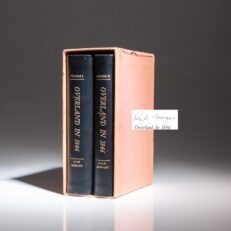 The signed deluxe edition of Overland in 1846: Diaries and Letters of the California-Oregon Trail, edited by Dale L. Morgan.