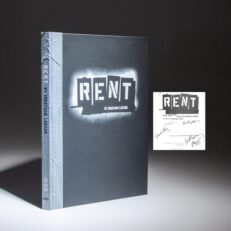 The illustrated companion to Rent by Jonathan Larson, signed by Anthony Rapp and Fredi Walker-Brown.