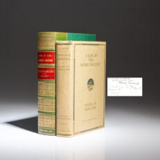 The Special Autographed Edition of A Son of the Middle Border by Hamlin Garland, inscribed by the author, with the scarce dust jacket.