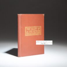 The signed first edition of The Diary of a Line Officer by Captain Augustus Cleveland Brown.